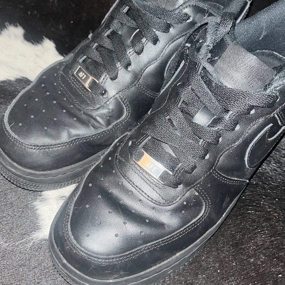 black Air force 1s